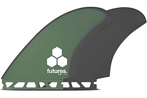 FUTURES Future Fins BMT Fiberglass Twin Fin Set Green-Gray, Multicoloured, 1042-261-20