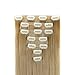 Grade 7A 160g 23-24 Inch Real Thick Double Weft Clip In Hair Extensions