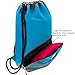ButterFox Water Resistant Swim Gym Sports Dance Bag Drawstring Backpack Cinch Sack Sackpack for Men and Women, Waterproof Fabric - Light Blue
