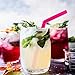Tomnk Reusable Silicone Drinking rubber Straws, Extra Long Flexible Straws with Cleaning Brushes - for 20 30 oz Tumblers RTIC/Yeti - 12Pieces - BPA Free