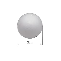 Crafjie Craft Foam Balls 3 Inches in Diameter