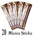 Natural Mint Clove Sewak Toothbrush Fresh Siwak Sealed Miswak Vacuum Arak Peelu (Natural Flavor, 20 Sticks)
