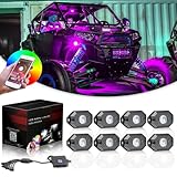 RGB Rock Light Kits, Niwaker RGB LED Rock Lights
