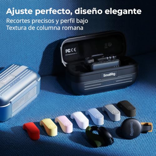 SMALLRIG Kit de fundas de silicona para transmisor de micrófono inalámbrico SmallRig S70 (5714/5715/5716/5717/5718/5719), 9 fundas protectoras de colores, accesorios para micrófono S70 - 6269