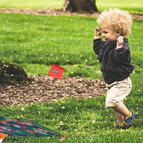 Wotryit Plastic Premium Cornhole Set - Bean Bag Toss Game with 1 Easy Transport Game Platforms with 3 Balls and 3 Sandbags