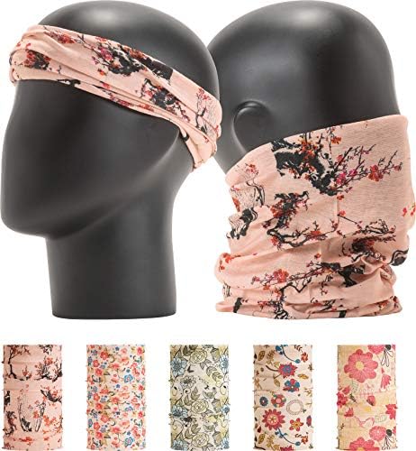 LEEVO Pattern Bold Headwear Scarf Boho Headband Wrap Shield Neck Gaiter Bandana