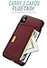Smartish Q Card Case for iPhone - Oxblood Red