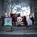 Ashler Halloween Set of 2 Magic Reversible Sequin Mermaid Throw Pillow Covers Spider and Cat for Haunted House Decoration 18 x 18 Inches 45 cm x 45 cm