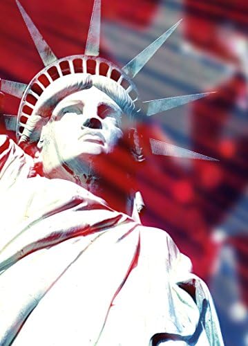 Signature Cards - July 4th Greeting Cards (Lady Liberty), 5x7 Inches, 25 Cards & 26 Red Envelopes (LL100)