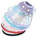 FOREYY Recovery Pet Cone E-Collar for Cats and Small Dogs - Elizabethan Collar with Breathable Soft Edge, Plastic Snap Closure and Stainless Steel D Ring (Black, M)