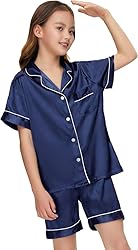 ALHAVONE Kids Girl Pajama Set with Headband