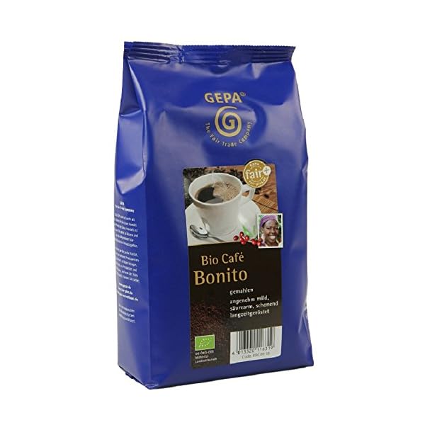 GEPA Bonito Bio Kaffee gemahlen - - 1 Karton ( 10 x 500g )