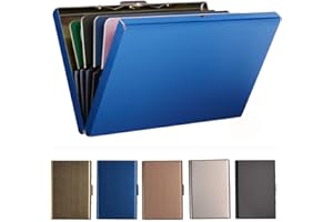 EASTNIGHTS RFID Credit Card Holder Metal Wallet Stainless Steel Credit Card Protector Case for Men or Women