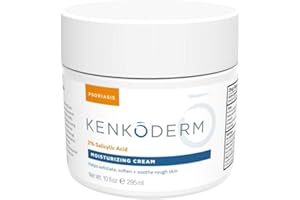 Kenkoderm Psoriasis Moisturizing Cream - 10 oz | 1 Jar | Dermatologist Developed | Fragrance + Color Free (1 Jar)