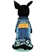 SMALLLEE_LUCKY_STORE Pet Small Dog Cat Clothes Classic Denim Jacket Coat Male Costume Blue S