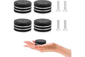 NEUTRAL Audiocrast 4X HiFi Speaker Spikes Isolation Stand Feet Pad Aluminum 40x20mm Audio Isolators Amplifier Shock Absorber Non-Slip Hi-End Floor Protector for Subwoofer DAC CD Turntable Amp