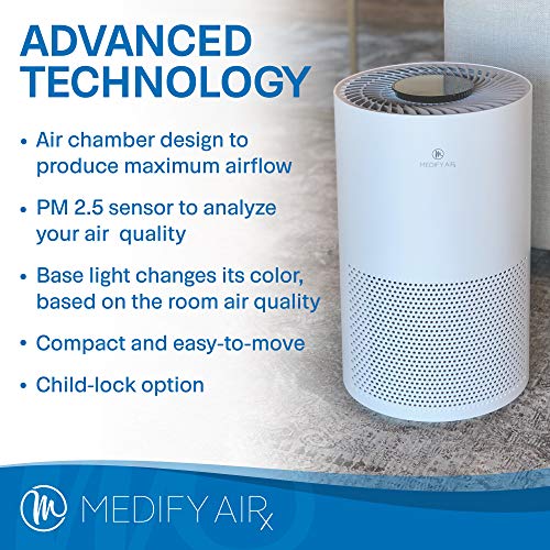 Medify MASmart Medical Grade H13 True HEPA Filtration Air Purifier for