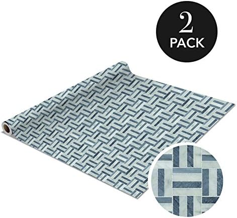 Simplify Shelf/Draw Liners for Drawers,Covering Books,Arts & Crafts - Mosaic Marbles Grey - Pack of 2-30 SQ. FT