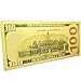 AtSKnSK Donald Trump 100 Dollars Gold Foil Banknote for Collection Gifts Commemorative 45th President of USA