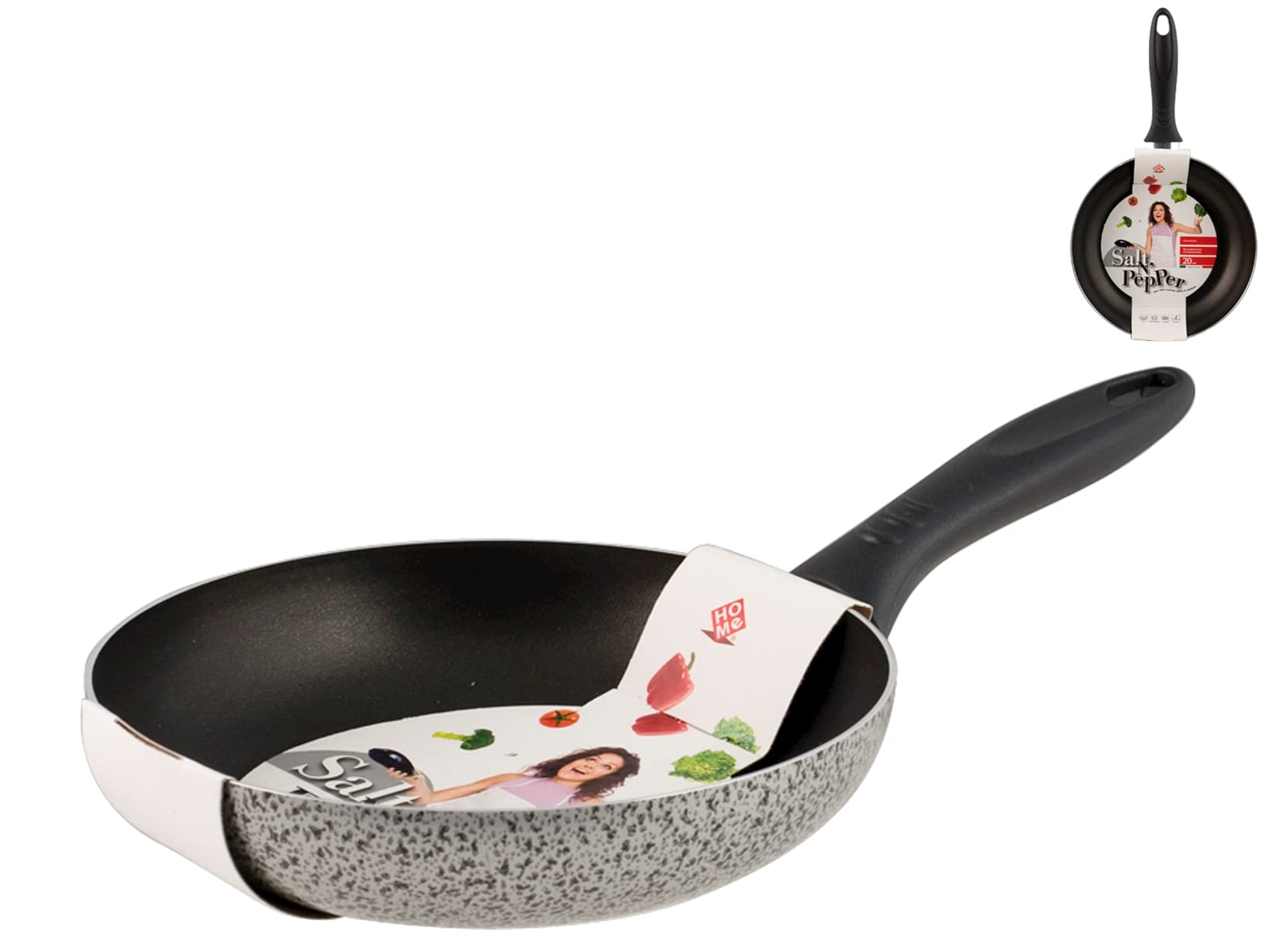 Home Salt N'Pepper Aluminium Frying Pan Non-Stick Coating 20 cm