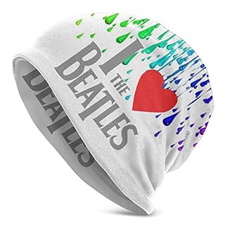Homme Femme I Love The Beatles Logo Skull Cap – Casquette de Baseball Hat Beanie Chapeau pour Femme Hommes - Les Beatles, Paul McCartney, John Lennon, RIngo Starr, George Harrison
