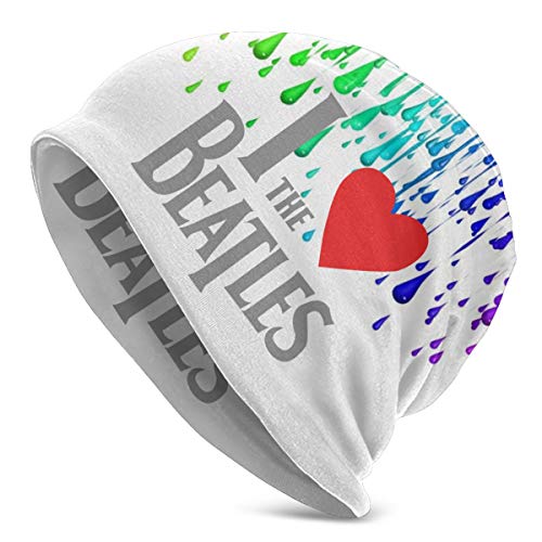 Homme Femme I Love The Beatles Logo Skull Cap – Casquette de Baseball Hat Beanie Chapeau pour Femme Hommes - Les Beatles, Paul McCartney, John Lennon, RIngo Starr, George Harrison Homme Femme I Love The Beatles Logo Skull Cap - Casquette de Baseball Hat Beanie Chapeau pour Femme Hommes