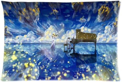 Your Lie in April-Shigatsu WA Kimi No Uso Custom Zippered Pillow Cases 20x30 (Twin sides)