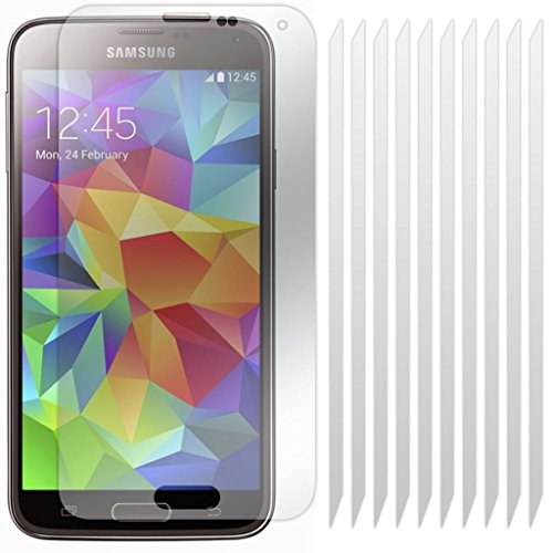 ONX3® SmartGlaze Samung Galaxy S5 Case Custom Made Crystal Clear Premium LCD Screen Protectors Packs With Polishing Cloth & Application Card