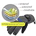 Aroma Season Rechargeable Battery Heated Gloves for Men and Women, Battery Powered Winter Gloves Winter Outdoor Activities, Hiking Gloves Relieve Raynauds Disease (Black, S/M)