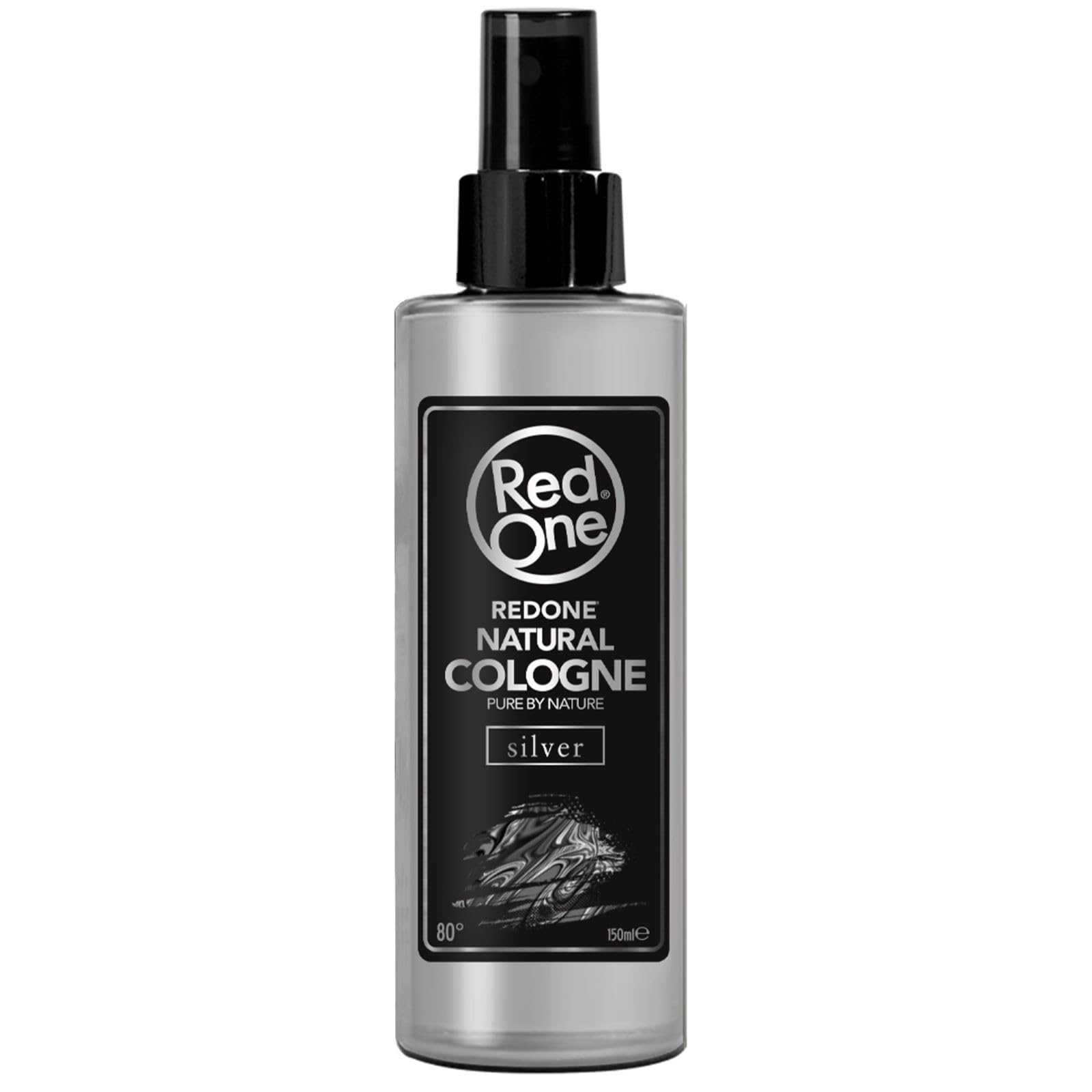 RedOne Aftershave Cologne Silver 150ml | Long-lasting Fresh Fragrance | Cooling Barber Spray | Premium After Shave for Men | Soothing & Relaxing Effect | Professional Grooming Cologne