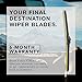 Spearhead Beam Force XTREME 24”+18” Wiper Blades w/Japanese Fukoku Rubber for Longest Life (Pair)