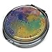 GoPillable Purse Pill Box or Pocket Pill Box- Large Watercolor Sky Pill Case Featuring Three compartments for Medication Organization.