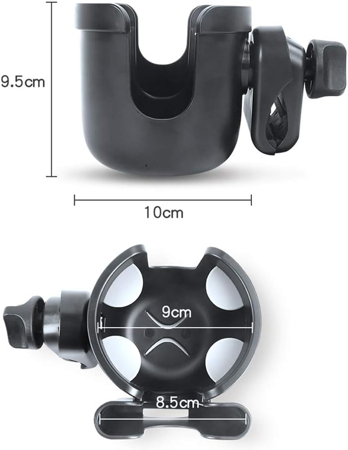 Hemousy Universal Cup Holder,2in1 Stroller Bottle Holder with Phone Holder 360 Degrees Rotation Large Caliber Drink Rack for Pushchair Crib Bicycle Wheelchair Walker Scooter Fishing Rod: Home & Kitchen