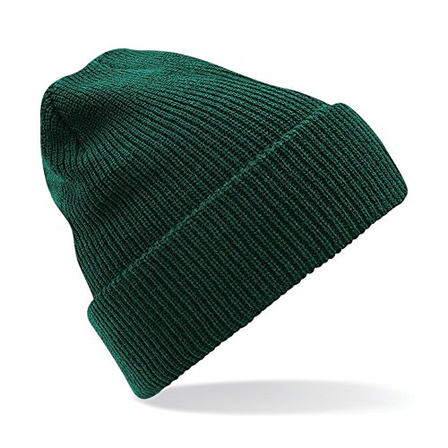 Beechfield Heritage Ladies/Womens Premium Plain Winter Beanie (One Size) (Bottle Green)