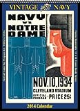 Navy Midshipmen 2014 Vintage Football Calendar by Asgard Press (2013-08-01) by 