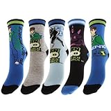 Big Boys Ben 10 Alien Force Socks (Pack Of 5) (US 5-6.5) (Assorted)