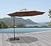 COBANA 4-Piece Offset Patio Umbrella Base, Sand Filled Cantilever Umbrella Stand Weights with Easy-Fill Spouts