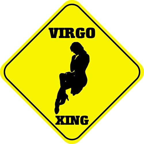 NewFDeals Vigro Crossing Funny Metal Aluminum Novelty Plate Gift Sign for Home/Man Cave Decor - 12" x 12" (high x width)