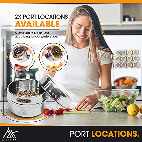 Premium Spice Rack Wall Mount Stainless Steel Spice