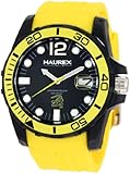 Haurex Italy Men's N1354UNY Caimano Date Black Dial Rubber Sport Watch