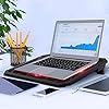 VOXON-Laptop-and-Notebook-Cooling-Pad-With-6-Fans-at-1400-RPM-and-Red-LED-Laptop-Cooler-fits-up-tp-19 VOXON Laptop and Notebook Cooling Pad, Gaming Laptop Stand, 65CMF, With 6 Fans at 1400 RPM, 12 Red LED Laptop Cooler…