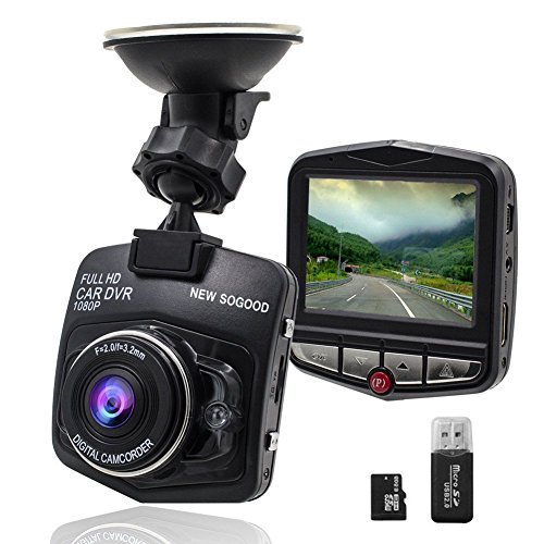 THINK SOGOOD 2.4 Inch HD 1080P Car DVR, 170° Wide Angle Lens Car Video Camera with Motion Detection, G-Sensor and Parking Monitor(Include 8G Micro SD Card)