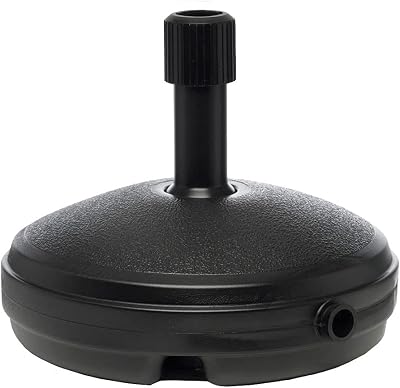 Ward GN351 Parasol Base Black 7 Litre Round 33cm Opening Filling