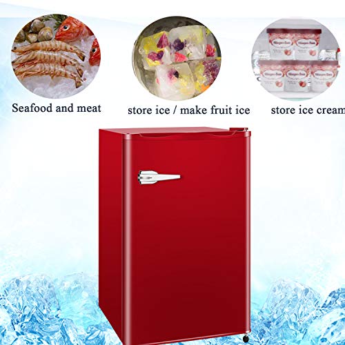 SWHOME Mini Upright Freezer Compact Refrigerators 1.2/2.3/3.0Cu.ft Small stand up Freezer with