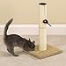 Meow Town Ultimate Scratch N’ Stow Cat Scratching Post with Catnip Infused Mouse, 21-Inches High