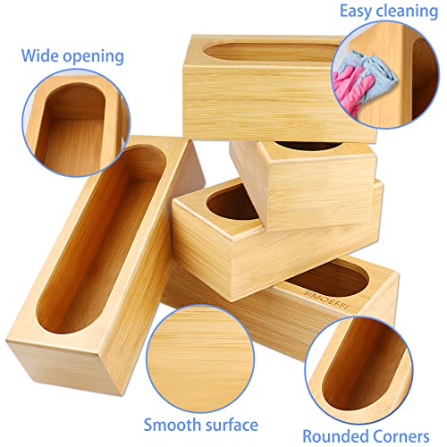 Bamboo Storage Bag Organizer Drawer Organizer Kitchen Drawer...