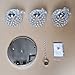 FEEKENBU Modern Crystal Pendant Light,3 Lights Crystal Chandelier for Dining Room,Ceiling Hanging Light Fixture for Kitchen Island,3 Lights Crystal Pendant Lighting for Living Room Bedroom Hallway