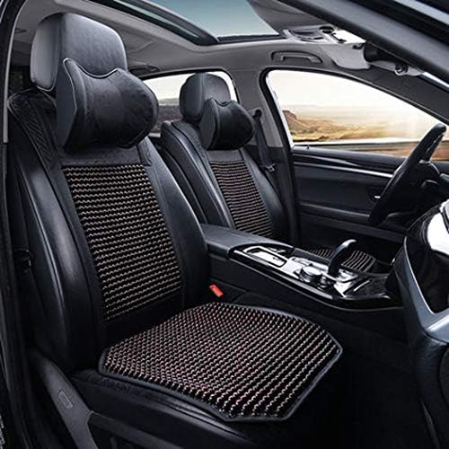 大特価 車のシートカバー冷却シートクッション付き木製ビーズ通気性クール夏のマッサージパッド四季ユニバーサルカーシートクッション5シートカーシート クッションカバー
