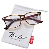 Pro Acme New Wayfarer Non-prescription Glasses Frame Clear Lens Eyeglasses (Brown)