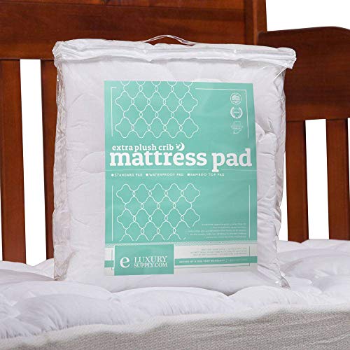 ExceptionalSheets-ToddlerCrib-Mattress-Pad-Water-Resistant-Fitted-Mattress-Topper-Perfect-for-Small-ChildrenInfants-275-x-52-2-Styles-Available